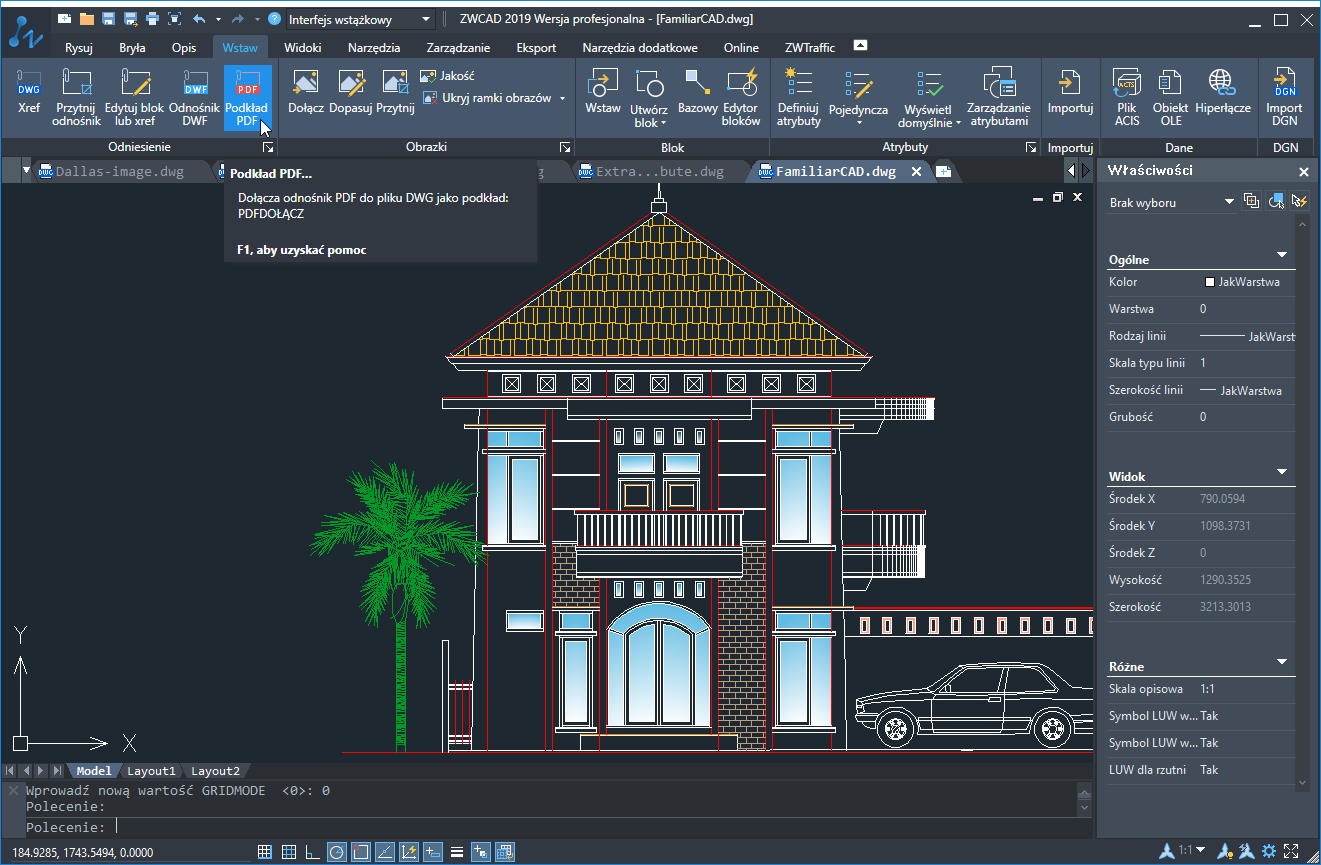 2018-12-04 12_24_32-ZWCAD 2019 Wersja profesjonalna - FamiliarCAD.dwg